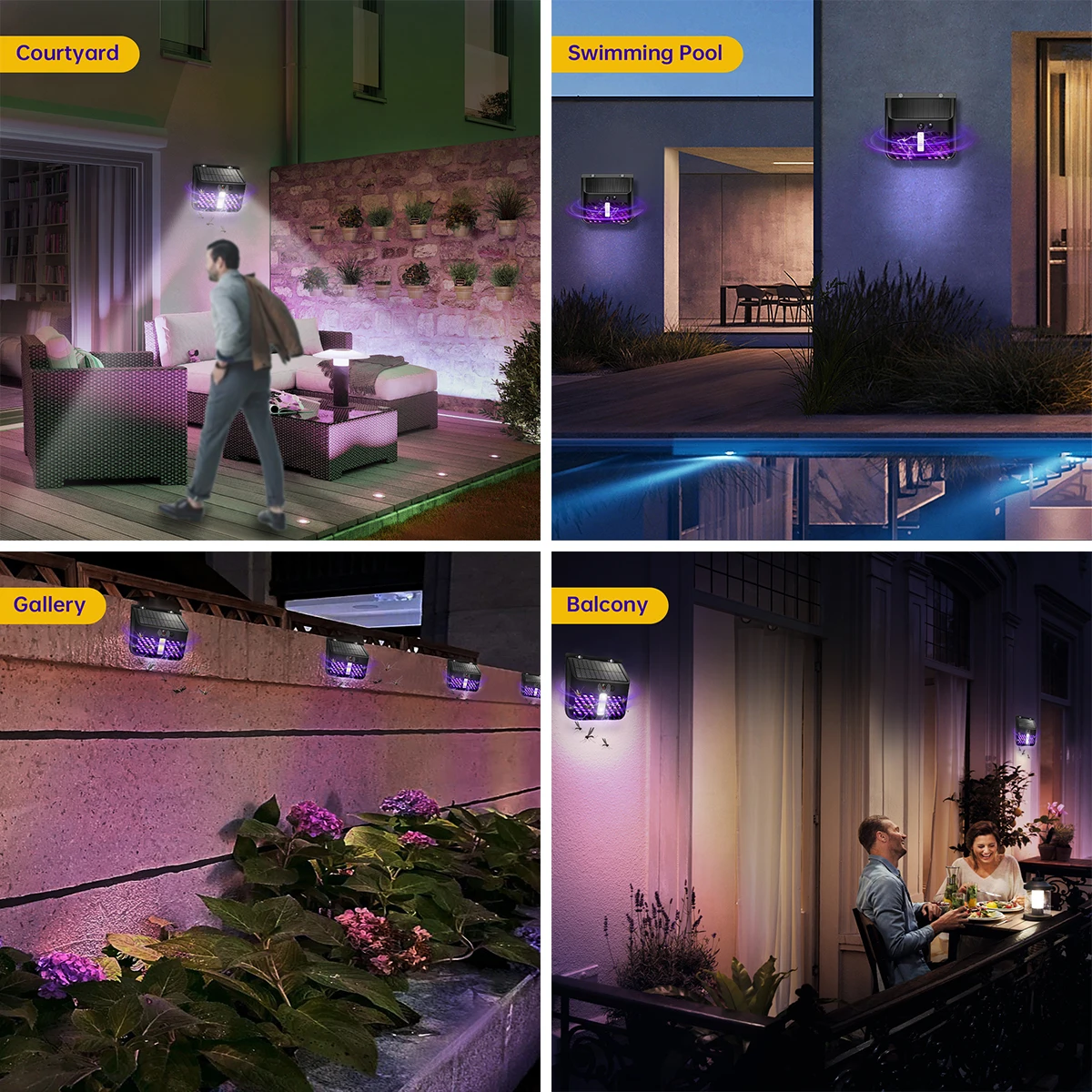 Уличная Лампа-ловушка Для Комаров На Солнечной Энергии Автономная Марка Amaryllis Не