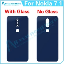 For Nokia 7.1 TA-1100 TA-1097 TA-1085 TA-1095 TA-1096 ​​​Back Cover Door Housing Case Rear Cover Battery Cover