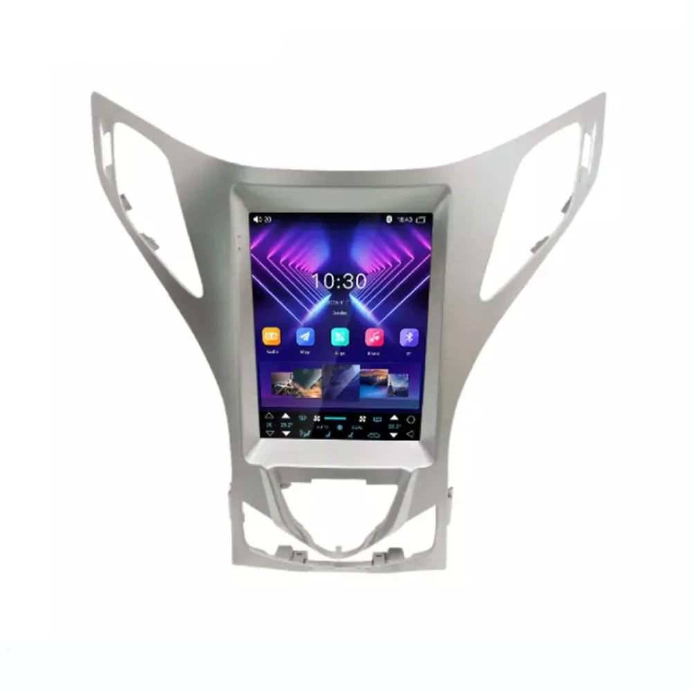 Tesla вертикальный экран для Hyundai Azera 2011 2012 Carplay Автомагнитола мультимедийный