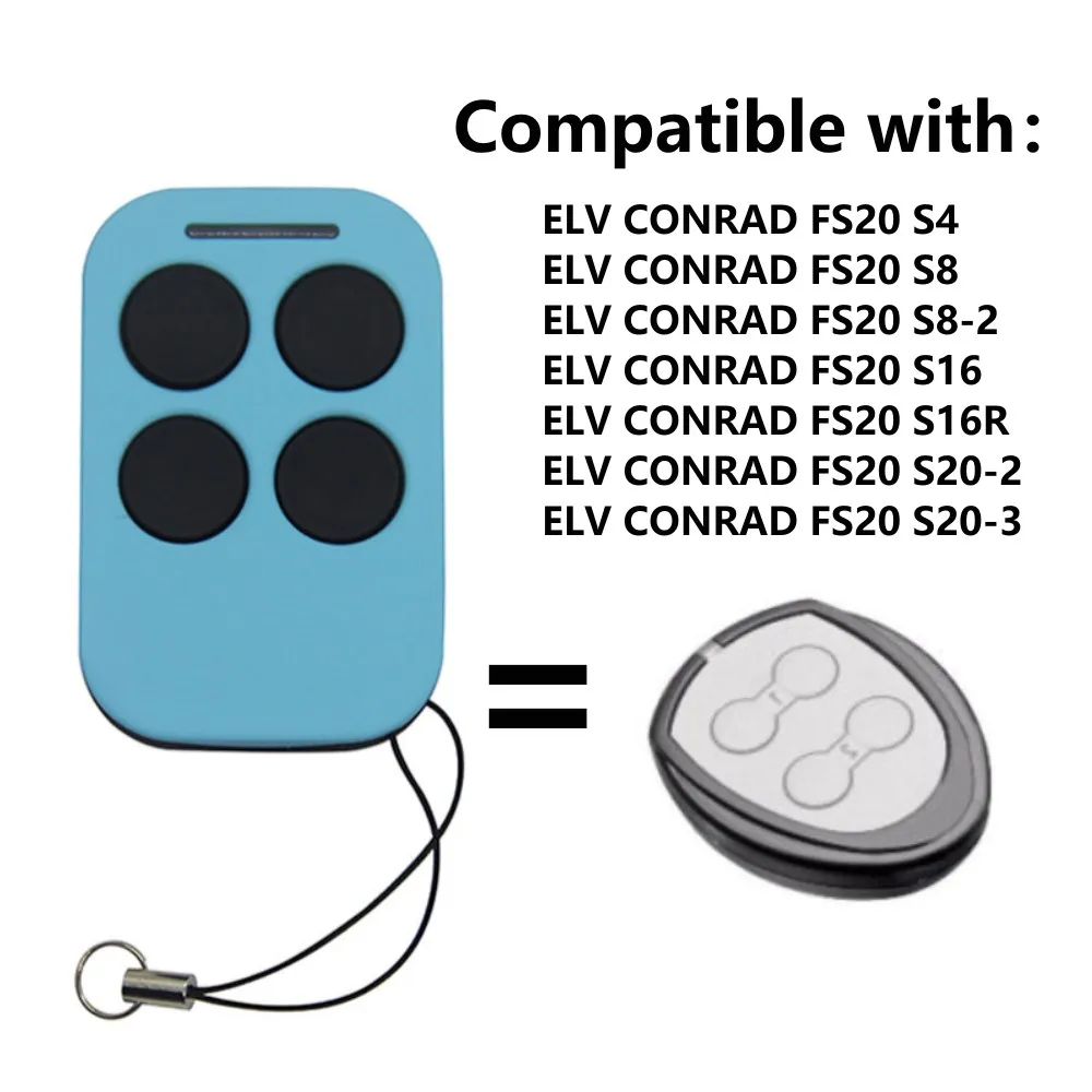 

For HORMANN Marantec Berner ELV CONRAD BelFox Garage Remote Control Clone 868.3MHz 868.35MHz 868MHz Command Keychain
