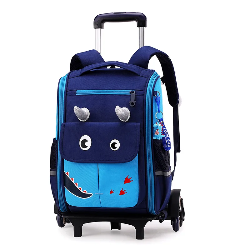 Trolley Children Backpack School Bags For boys Grils Wheeled Bag Student Detachable Rolling Backpacks kids travel bag Mochila