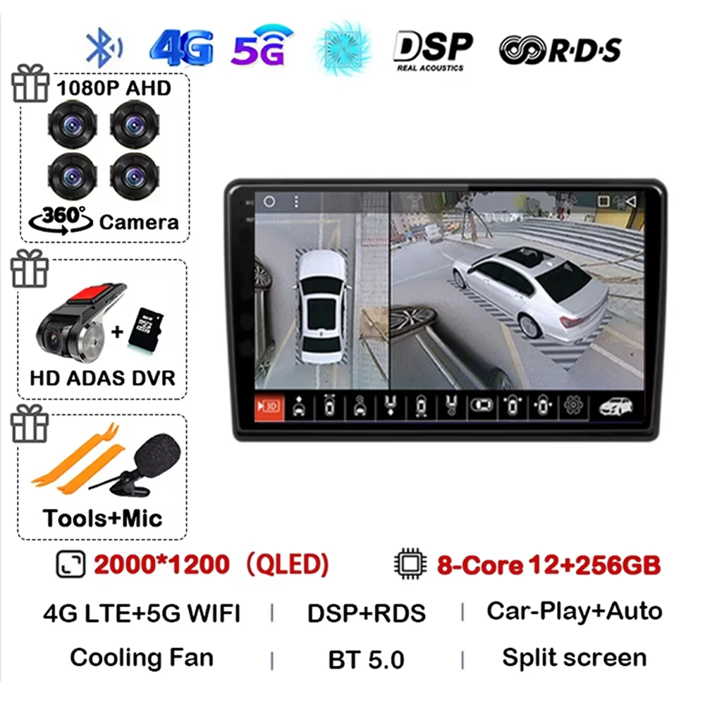 

Android 15 Carplay Auto для Iveco Daily 2006-2018 автомобильный радиоприемник мультимедийный видеоплеер 5G Wi-Fi GPS навигация головное устройство