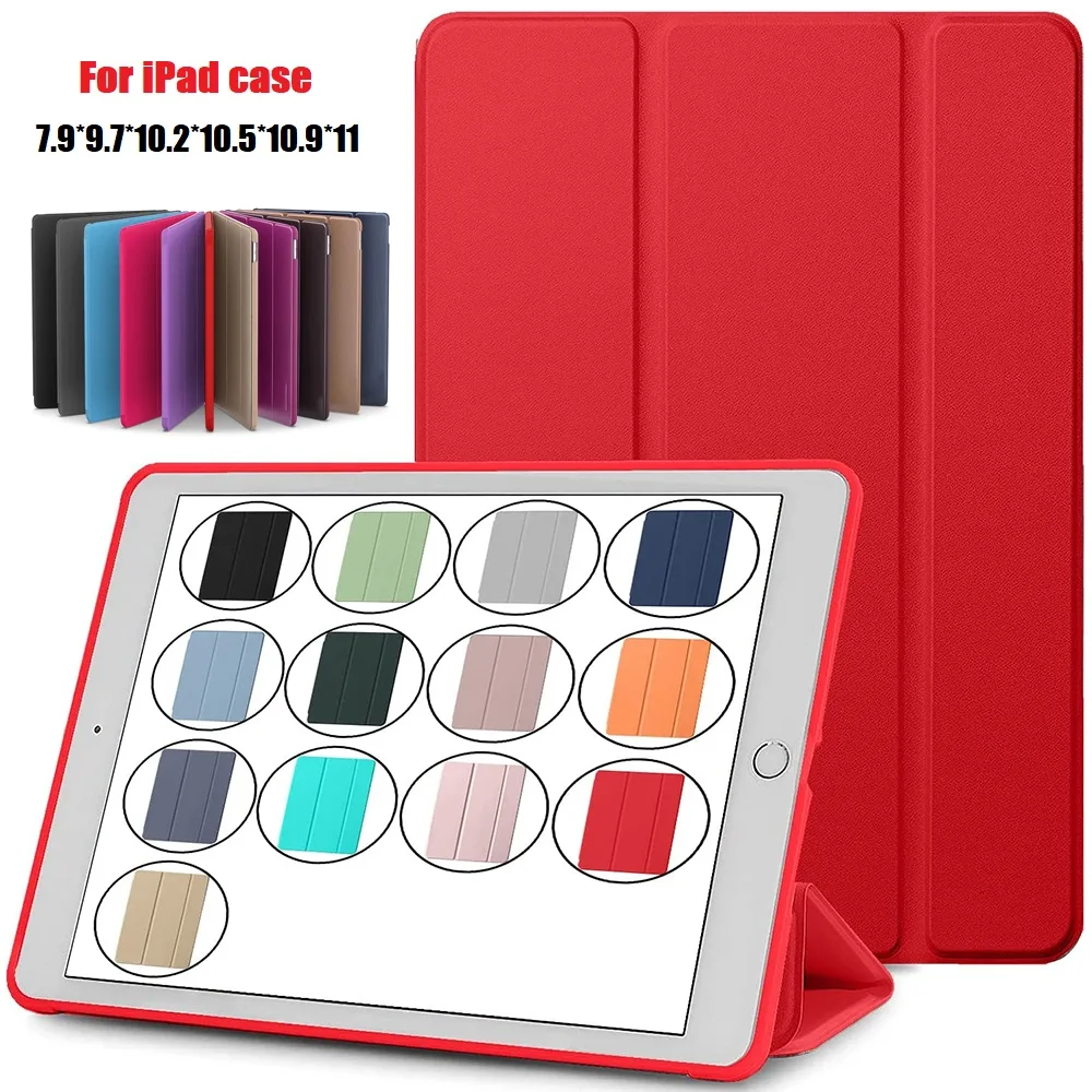 

Smart New iPad Case for Air 5th/4th Generation 10.9 inch iPad Air5 Case/ iPad Air4 Case Slim Lightweight Soft TPU 3-folding Case