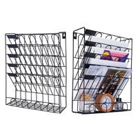 office 6 pocket hanging files wall mounted metal document file organizer magazine holder rack display files newspapers
