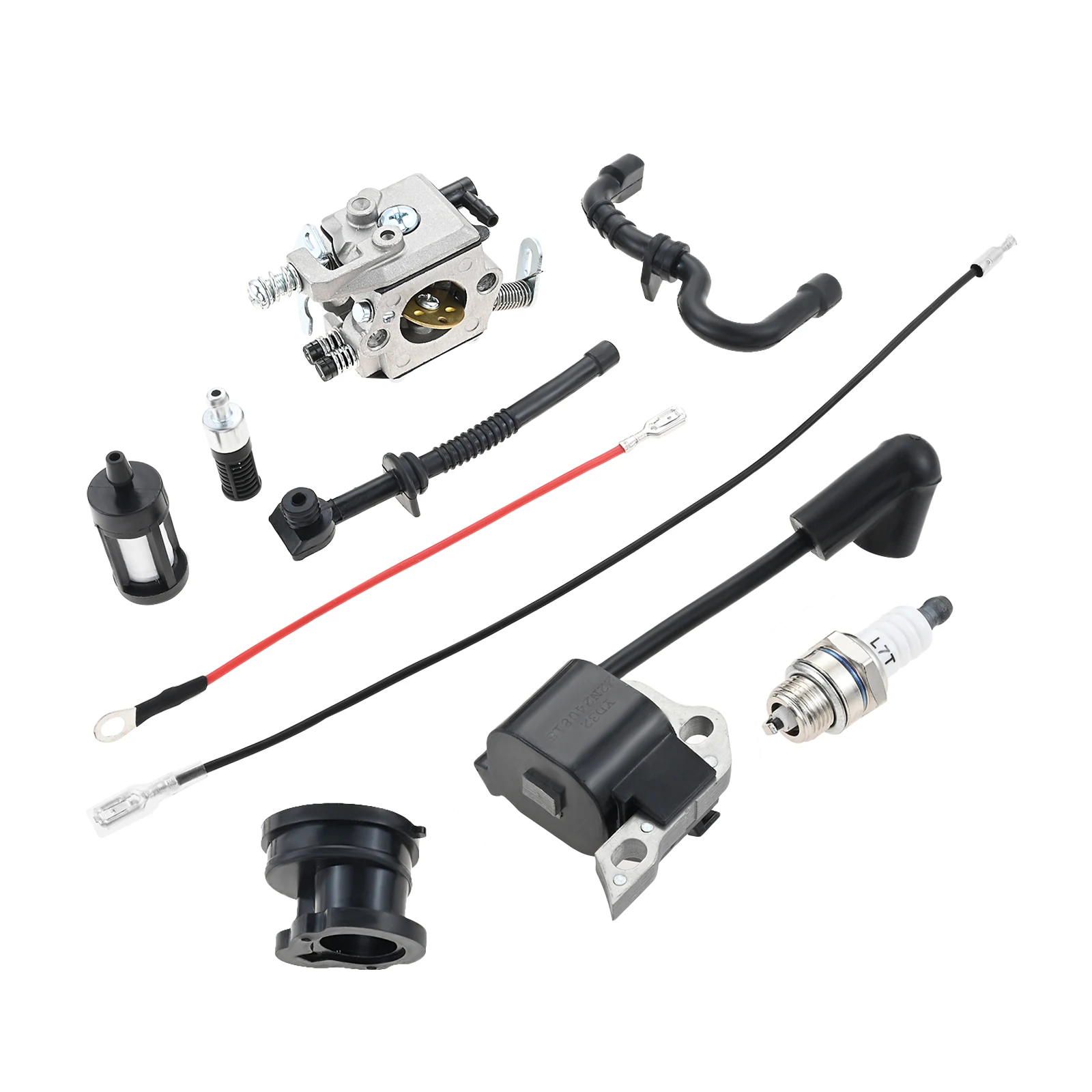 

Карбюратор подходит для бензопилы Stihl 017 018 MS180 MS180C MS170 MS170C с катушкой зажигания, комплект свечей зажигания, заменяет C1Q-S57 C1Q-S57A