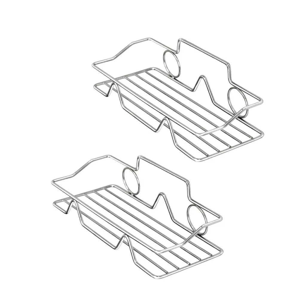 

2 Pack Storage Rack Adhesive Shower Shelf Sundries Holder Kitchen