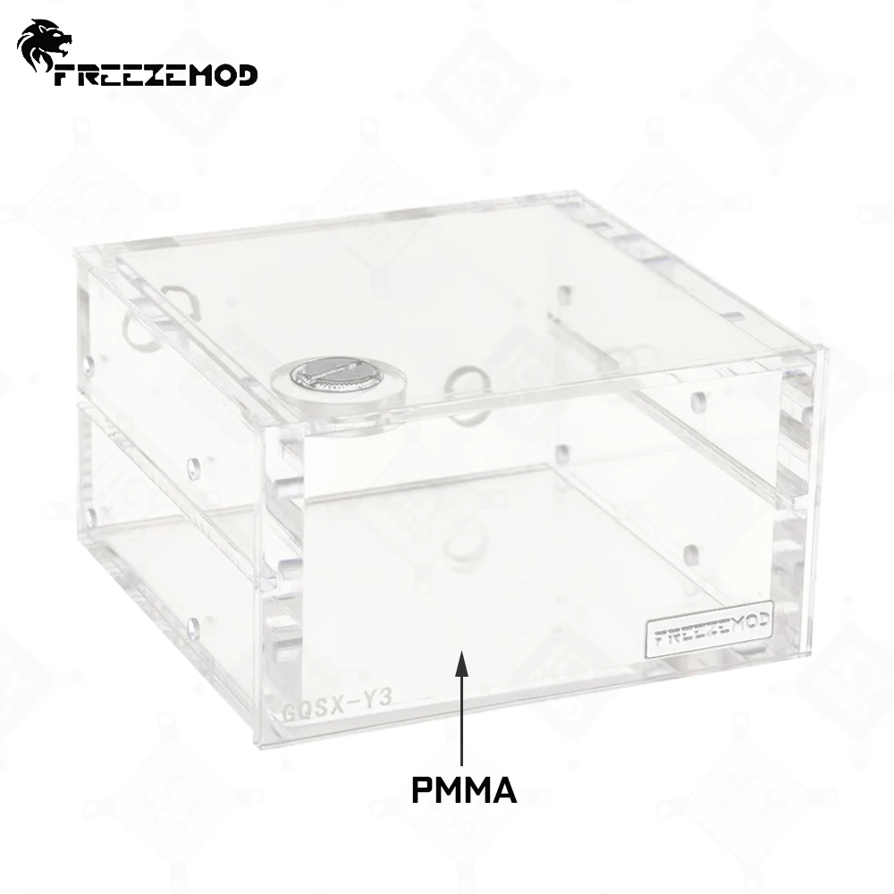 FREEZEMOD Резервуар для воды с двойным оптическим приводом Квадратный акриловый