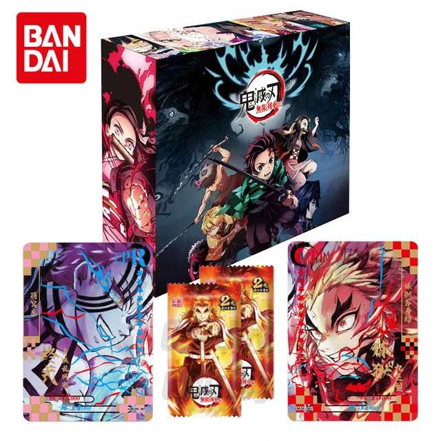 Japanese Anime demon slayer Collections rare Card box Kimetsu No Yaiba Games hobby collectibles Card Battle for child Toys gifts 1