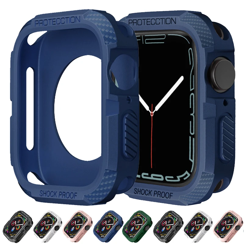 

MX09 Case for Apple Watch Ultra 49mm 44mm 42mm 40mm 45mm 41mm 38mm All Around TPU Protective Cover iWatch series 8 7 6 SE 5 43