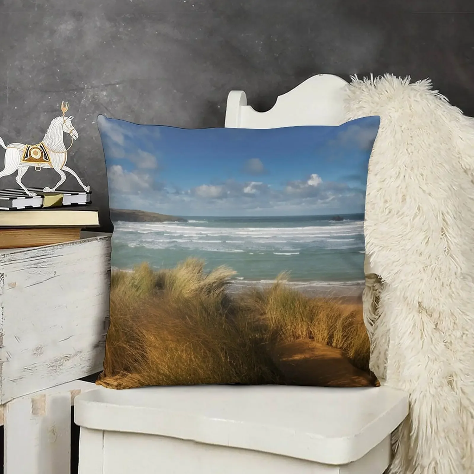 Подушка Crantock Bay Cornwall декоративная подушка для дивана