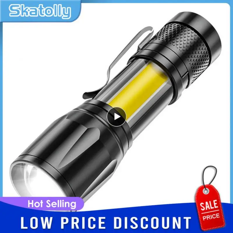 

Zoom Focus Mini Led Flashlight 2000lumen Penlight Waterproof Built In Battery Led Light Hot Adjustable Torch Lamp Lantern New