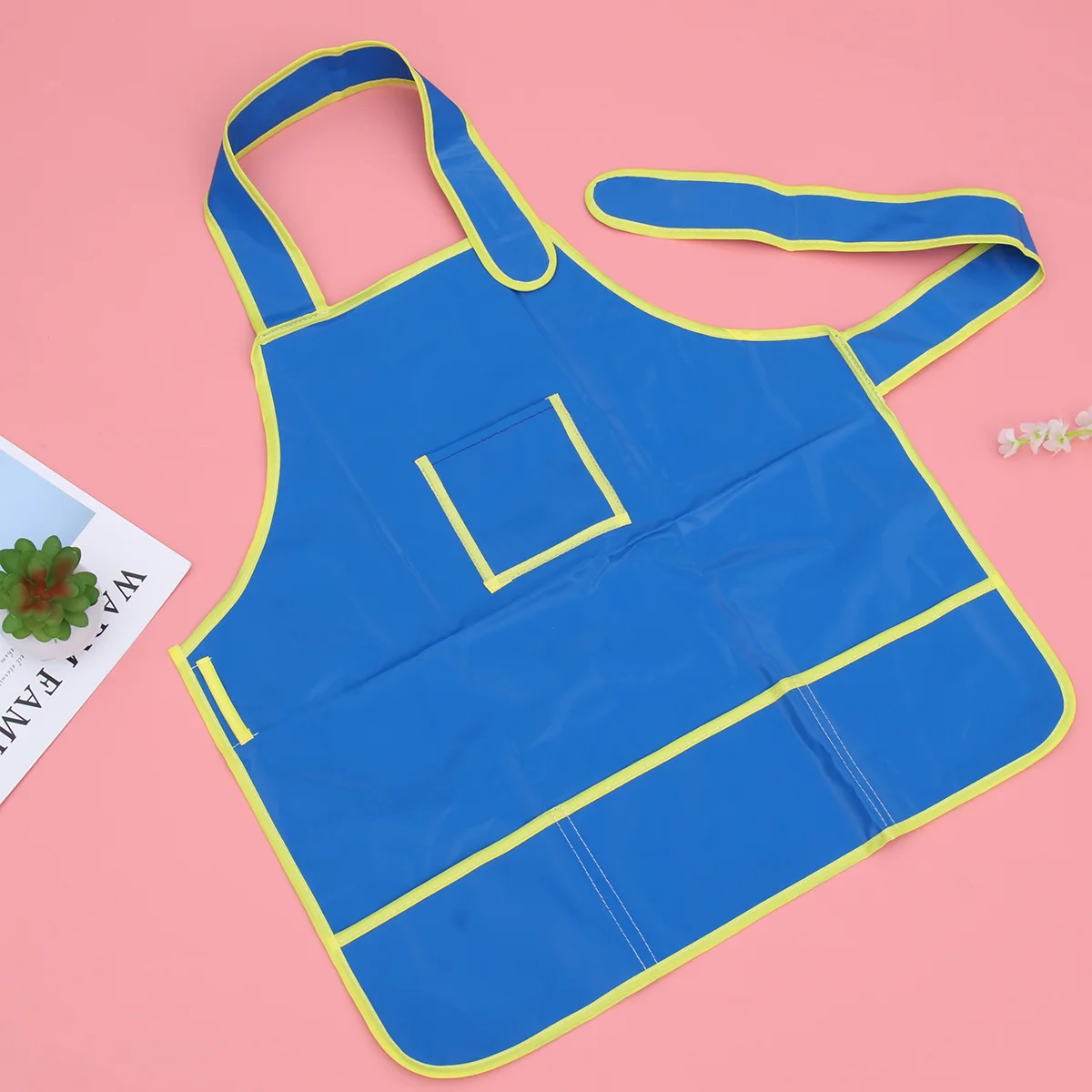 

Apron Painting Smock Children Kids Drawingpinafore Craft Artists Kitchen Waterproof Toddlersmall Serving Clothapparel Cook