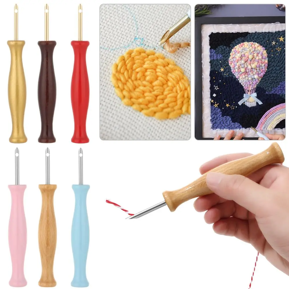 

Craft Wooden Sewing Accessories Weaving Tools Embroidery Needle Embroidery Stitch Poke Needle Poking Cross Stitch