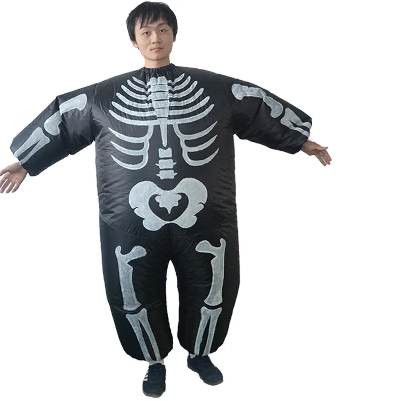 

Inflatable Halloween Skeleton ghost Cartoon character Mascot Costume Advertising Adult Fancy Dress Party Animal carnival prop