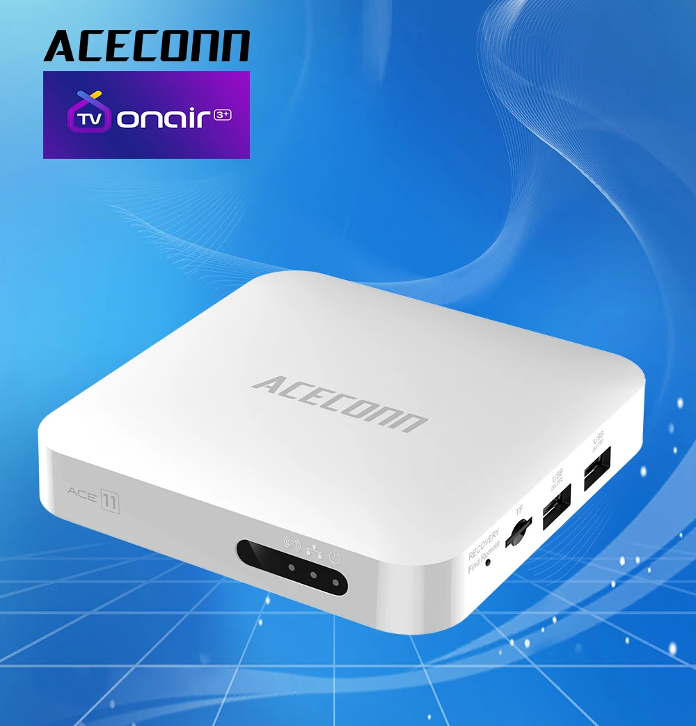 Фото 4K Dual OS (система Android или Linux) ТВ-приставка ACECONN ACE11 TVONAIR3+ платформа 2 ГБ 32 ГБ BT Remote RCU Приложение для автоматического обучения OTA №3