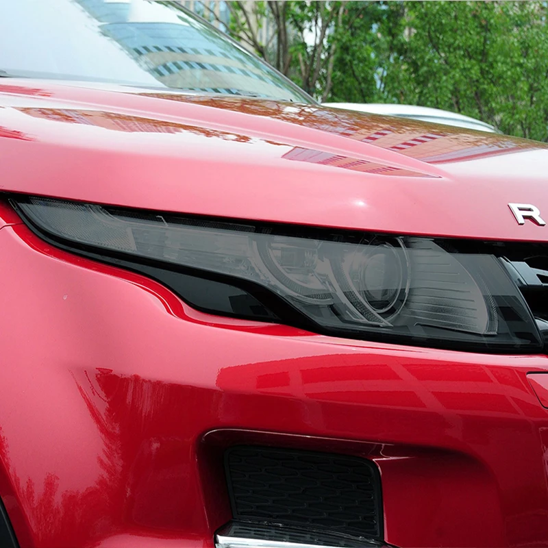 2 шт., защитная пленка для автомобильных фар, дымчатый черный оттенок, виниловая прозрачная наклейка из ТПУ для Range Rover Evoque L538 2012-2018 2 шт., защитная пленка для автомобильных фар, дымчатый черный оттенок, виниловая прозрачная наклейка из ТПУ для Range Rover Evoque L538 2012-2018