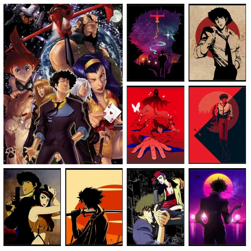 Cowboy Bebop Diamond Mosaic Painting Japanese Anime Cross Stitch Rhinestone Picture Wall Art Full Drill Embroidered Room Decor