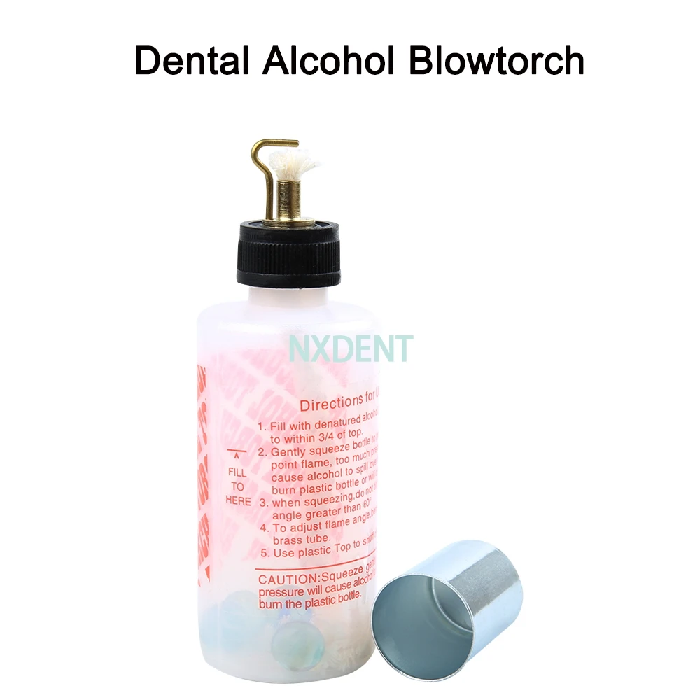 

1pcs Dental Lab Alcohol Bottle Dentistry Denture Empty Plastic Torch Bottle Chemical Wax Type Clcohol Lamp