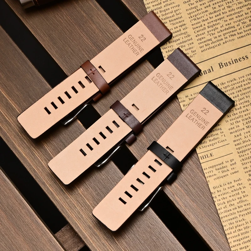 Кожаный ремешок для часов For Diesel DZ4323 DZ1657, 22 мм, 24 мм, 26 мм, 28 мм, 30 мм, сменный ремешок для часов, мужской мягкий браслет, ремешок на запястье (art.: 3920dcb9d4f03) - 3920dcb9d4f03