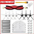 Тканевые салфетки, основная щетка, HEPA-фильтр, боковая щетка для Xiaomi Roborock S6 S5 MAX S60 S65 S5 S50 E25 E35, аксессуары для пылесосов