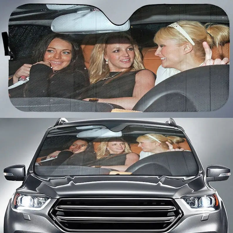 

Paris Britney Lindsay Heat Car Auto Sun Shade auto Accessories Iconic 2000s, Car Sun Shade, Car Sun Shade, Car Windshield: Desig