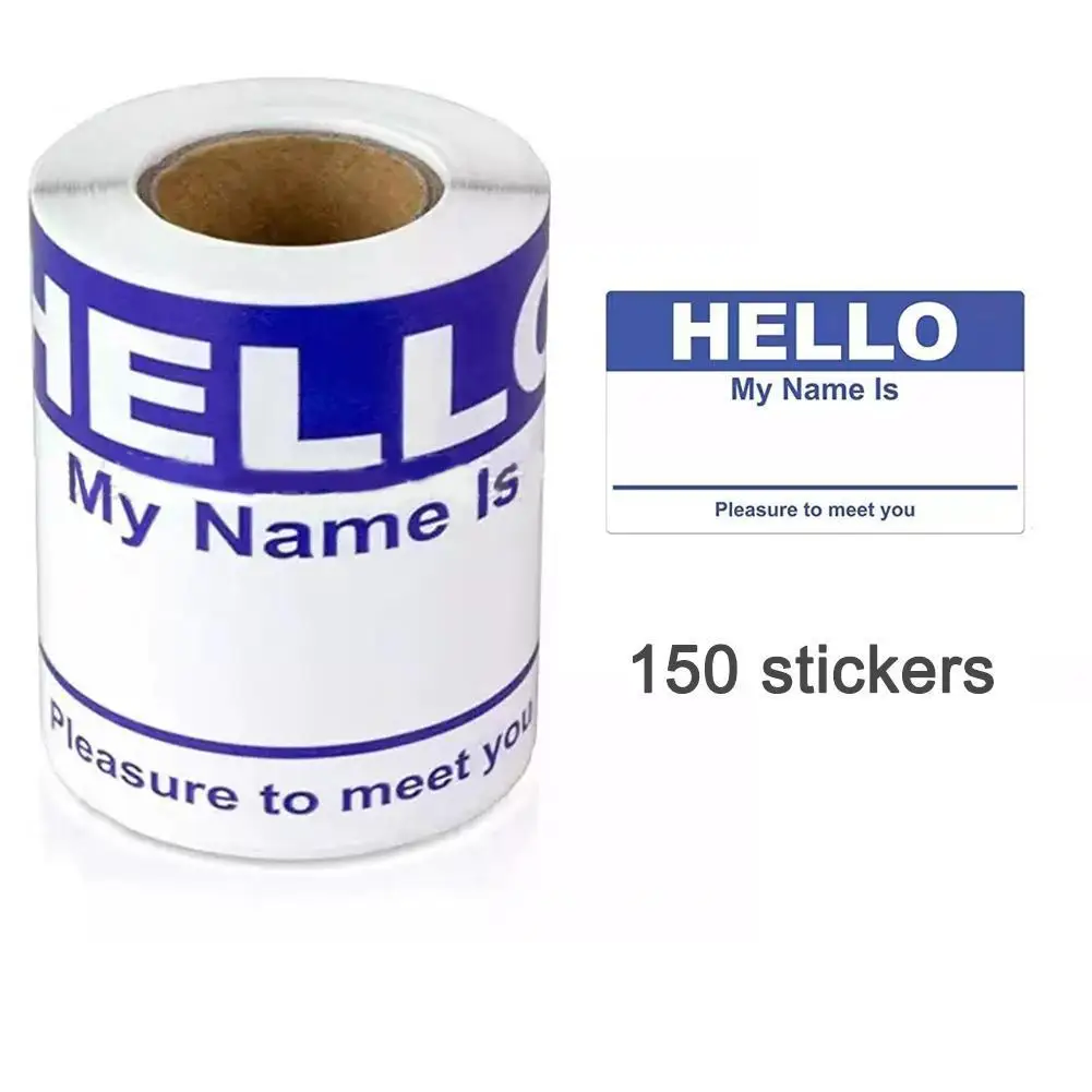 

150 шт., детские наклейки с именем «Hello My Name Is»