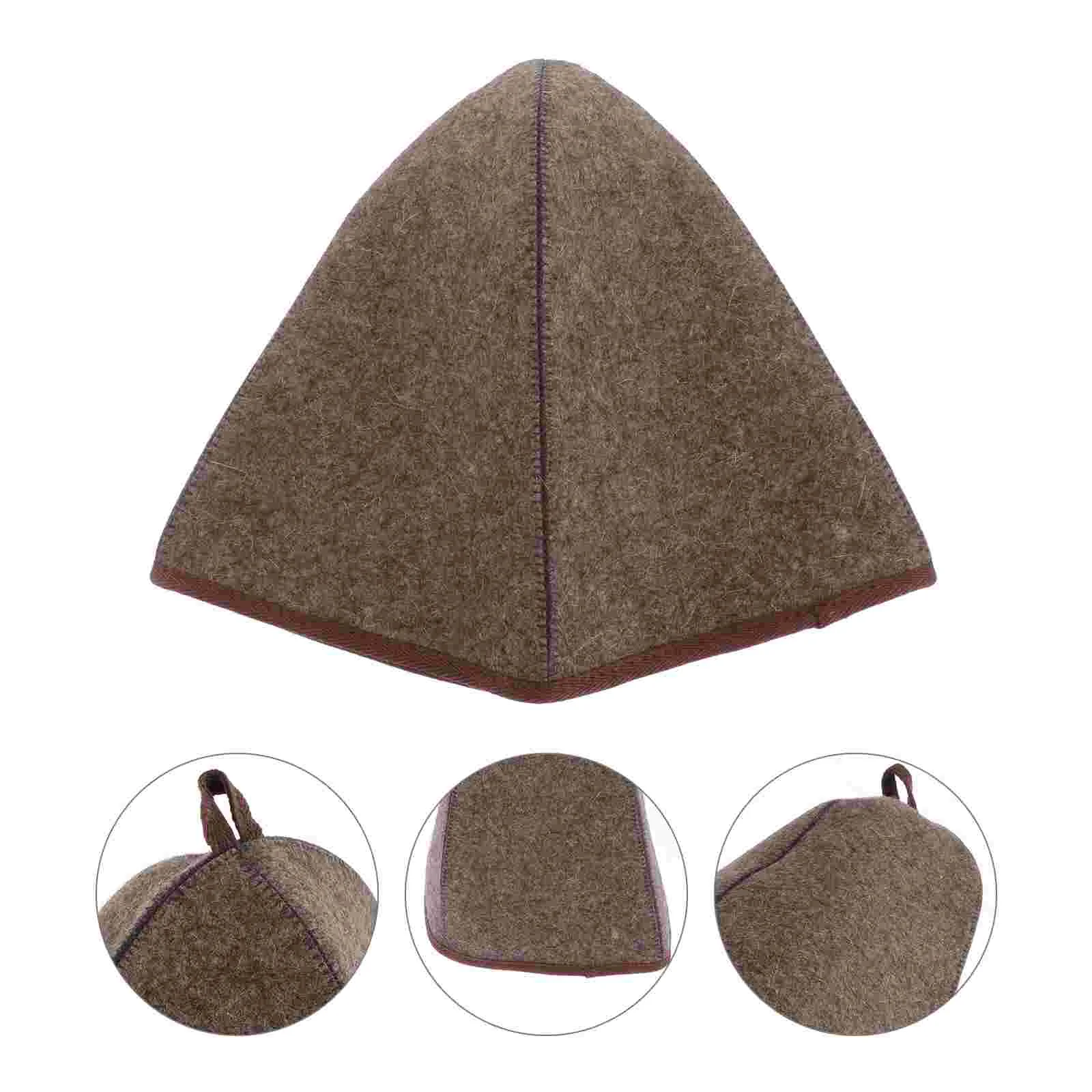 Hat Wool Felt Sauna Hat Reusable Sauna Hat Stylish Sauna Hat Sauna Hat Accessory for Home Shower Sauna