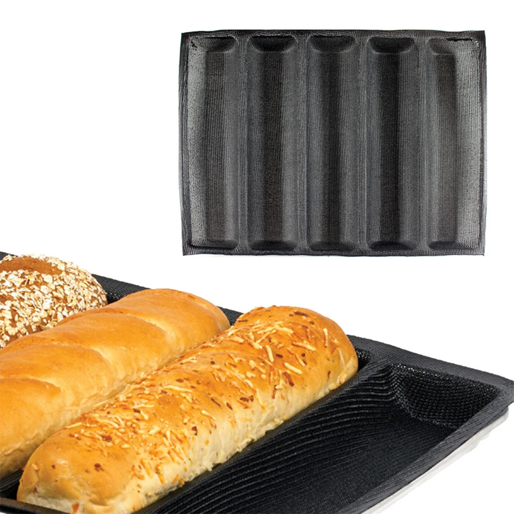 

French Bread Mat Mould Baking Tray Mold 5-Bar Dessert Molds Bakewar