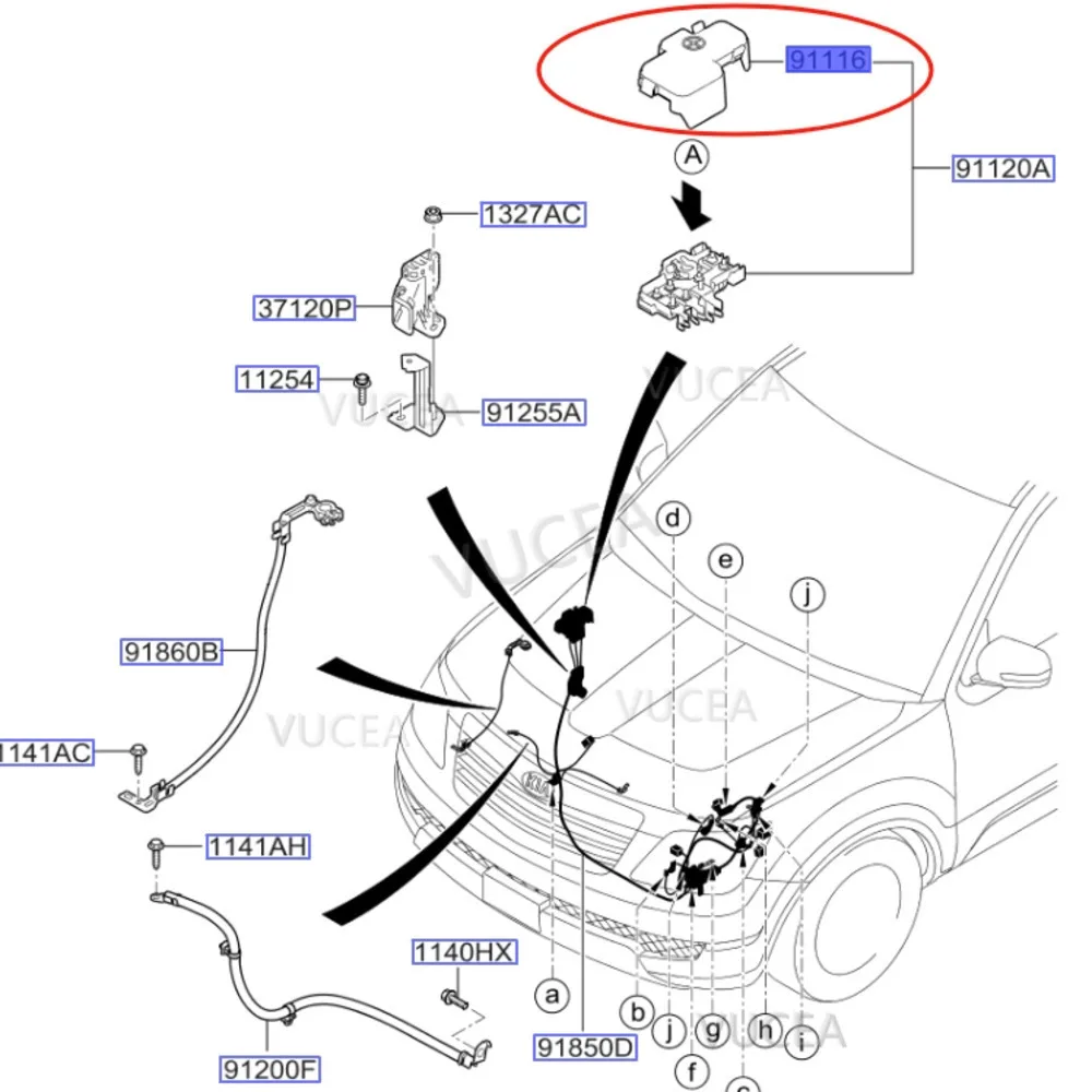 Задняя крышка 91960-2J900 для KIA mohas Borrego 2007-2015 (art.: 3920c9fed28fb) - 3920c9fed28fb