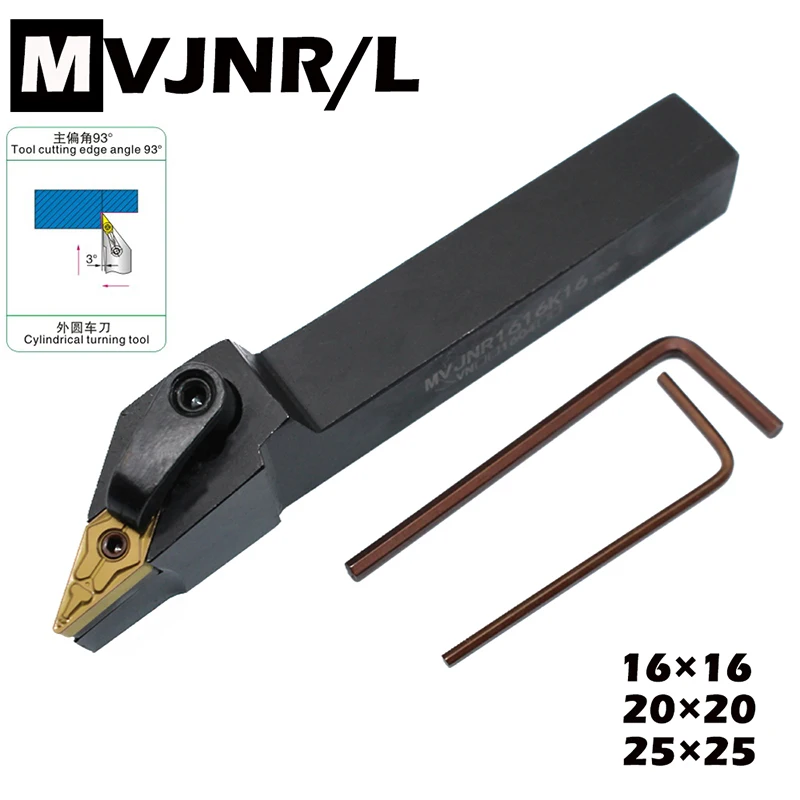 

1 шт. токарный резак MVJNR1616K16 MVJNR2020K16 MVJNR2525M16 MVJNL1616K16 внешний держатель токарного инструмента MVJNR MVJNL токарный станок с ЧПУ инструменты
