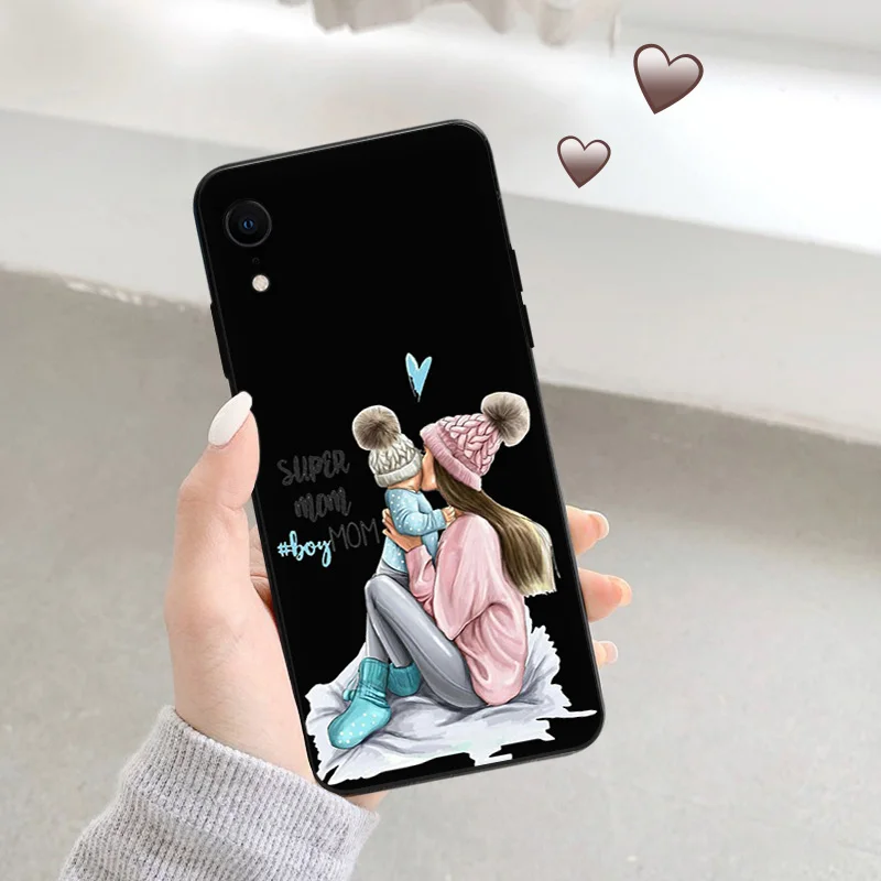 Черный матовый чехол для телефона iphone 16 15 14 13 12 Mini 11 16Pro Max 7 8 Plus X XS XR мягкий с