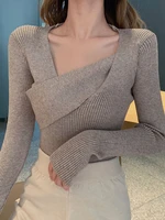 aossviao sexy v neck sweater women sweaters fashion jersey women winter 2022 autumn pullover women sweater jumper truien dames