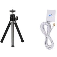 3g 4g lte router modem aerial external antenna with sma connector cable with lightweight mini portable tripod