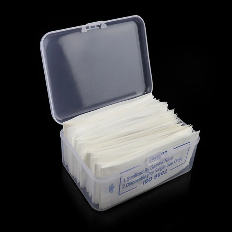 

2 шт., прозрачная коробка для хранения ватных тампонов для татуировок