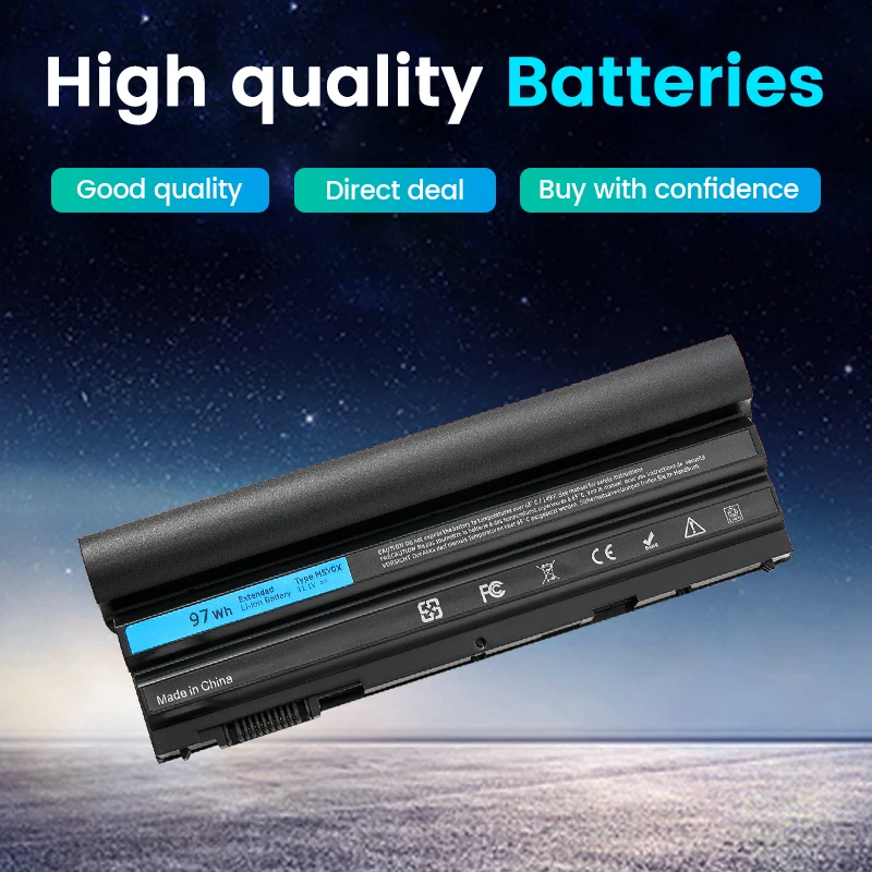 Аккумулятор SOMI 97Wh M5Y0X для Dell Latitude E5420 E5430 E5520 E5530 E6420 E6430 E6520 P9TJ0 R48V3 04NW9 UJ499 YKF0M X57F1 KJ321