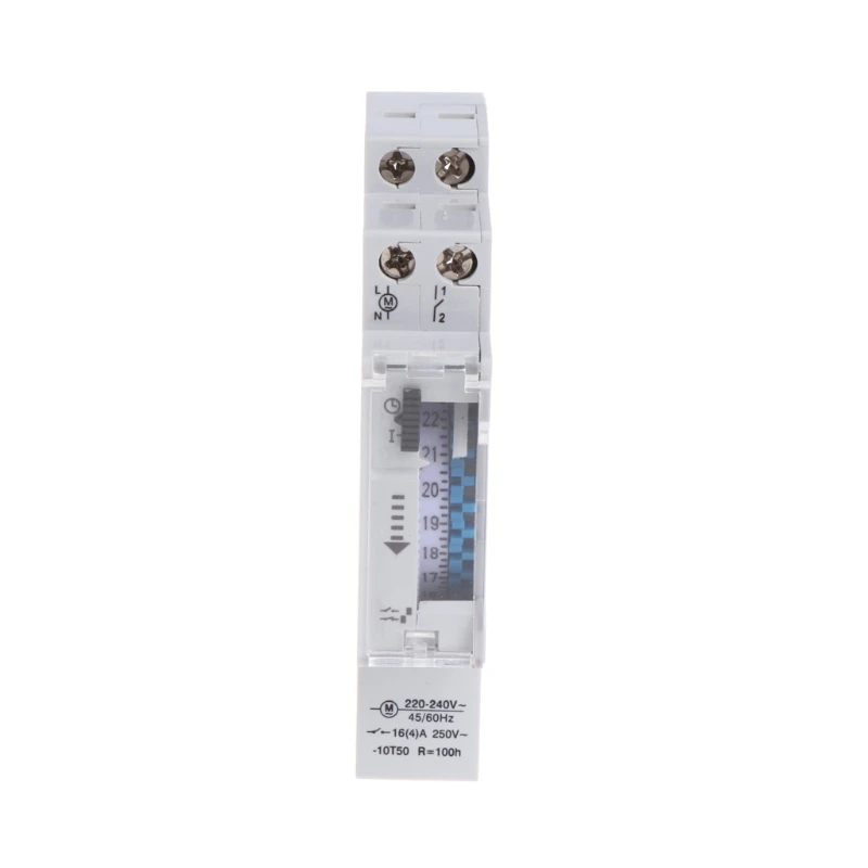 X6HD Mechanical 24 Hours Programmable Din Rail Timer Switch Relay 110-240V 16A