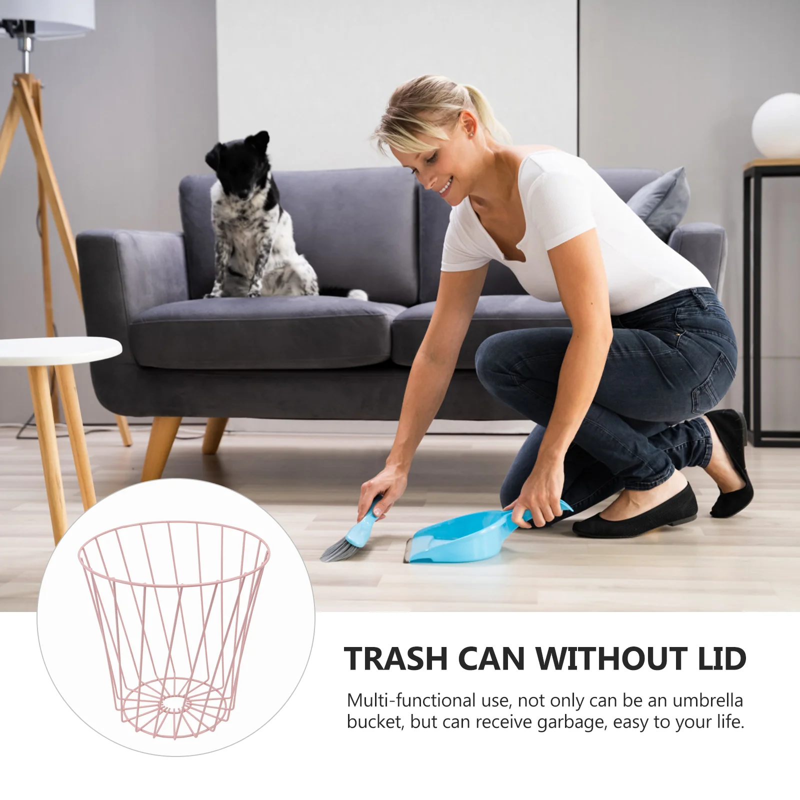 Сетчатая круглая корзина для отходов металлическая сетчатая многоцелевая