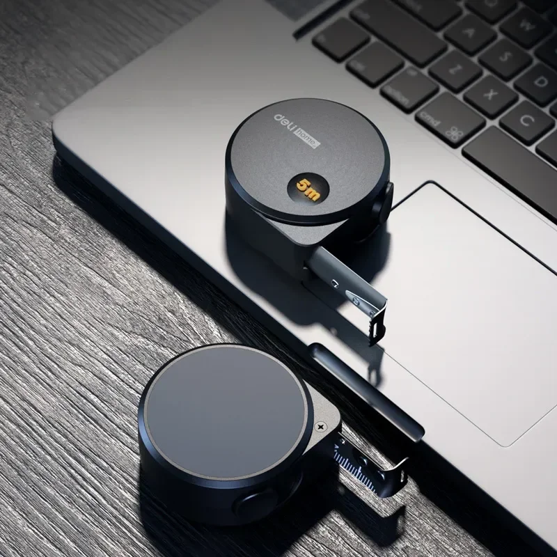 Измерительная лента Xiaomi Deli 3/5 м из черной стали измерительная устойчивая к