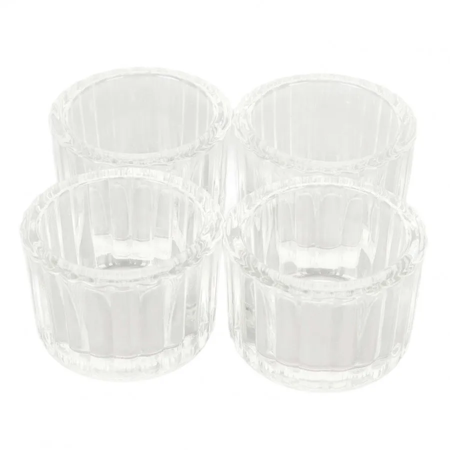 S Elegant Clear Glass Candle Sticks Clear Decoration Pleated For Table Centerpiece Wedding Party