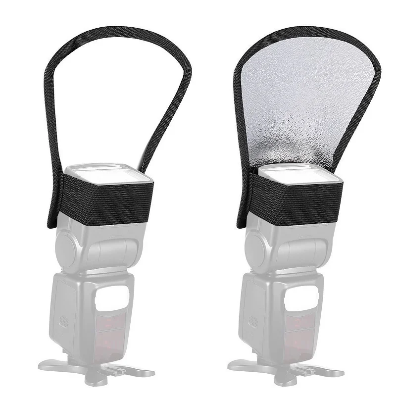 

Two-Sided Universal Camera Flash Diffuser Softbox Reflector Photo Flash Light Reflector For Canon Nikon Camera Size 11*18*20cm