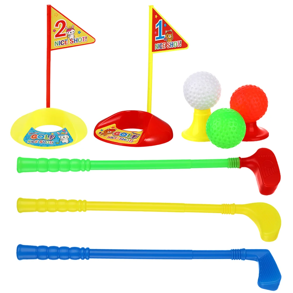 

Kids Golf Clubs Set Tolldles Mini Golf Toys Plastic Golf Set Retractable Indoor Lawn Sports Early Educational Toys Includes