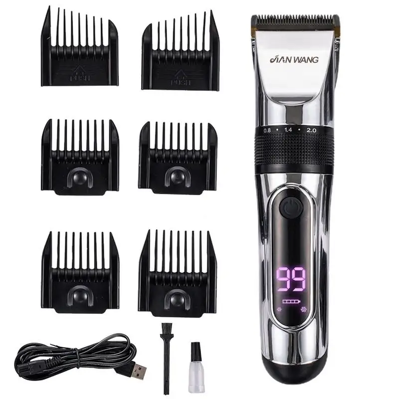 

Haircut Clipper Cordless Razor With 6 Accessories For Men Hair Cutting Trimming Hairstyle Accessories For Men Grooming Hair