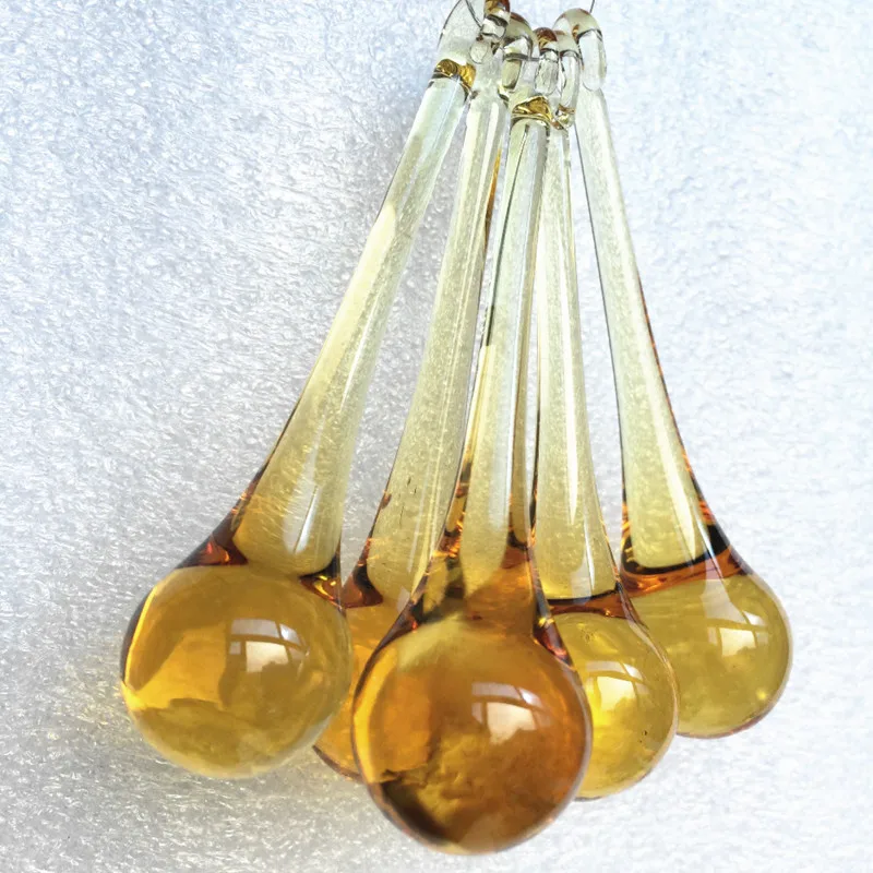 Золотая стеклянная люстра подвеска хрустальная капля дождя изготовление двери