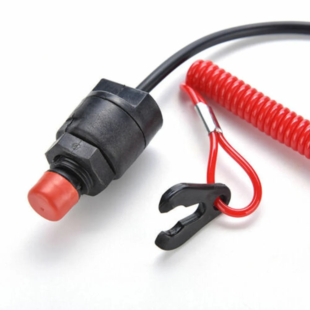 

Предохранительный выключатель с предохранительным тросом, универсальный трос, подходит для большинства брендов подвесных моторов, 1 шт., не...