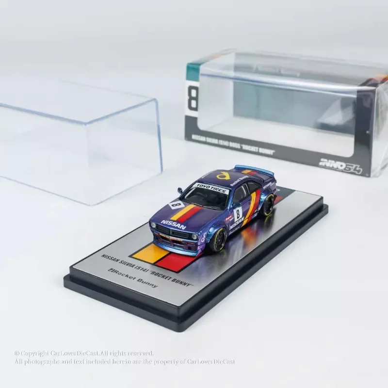INNO 1:64 статическая модель из сплава Nissan SILVIA (S14) BOSS ROCKET детская коллекция украшений