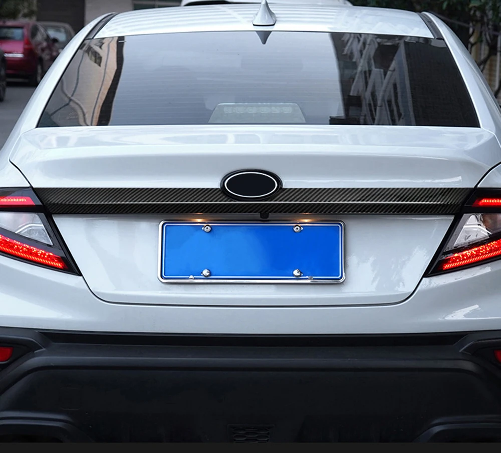 Автомобильный задний багажник из натурального сухого углеродного волокна с