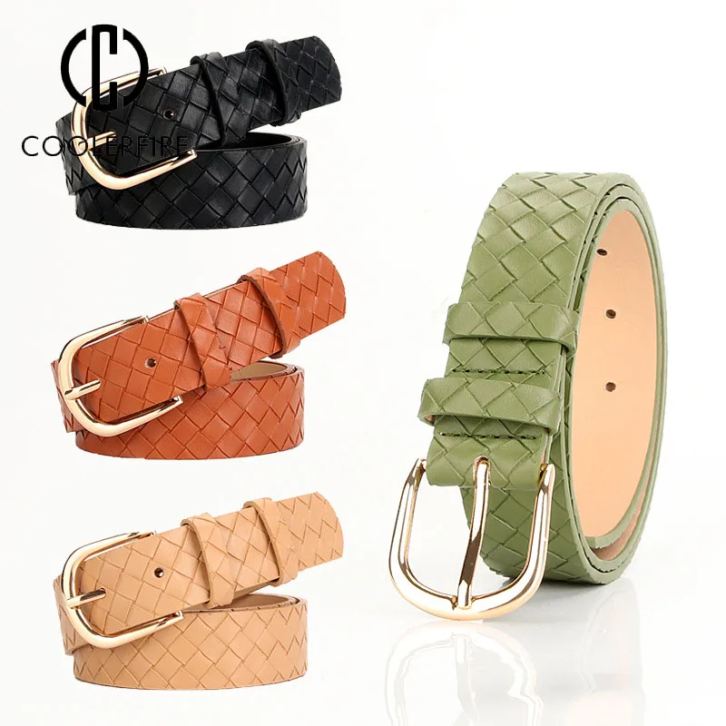

Women Belt High Quality Fashion Belts for Women Luxury Designer Brand for Jeans Dress PU Leather Solid Color Waist Belt LD2313
