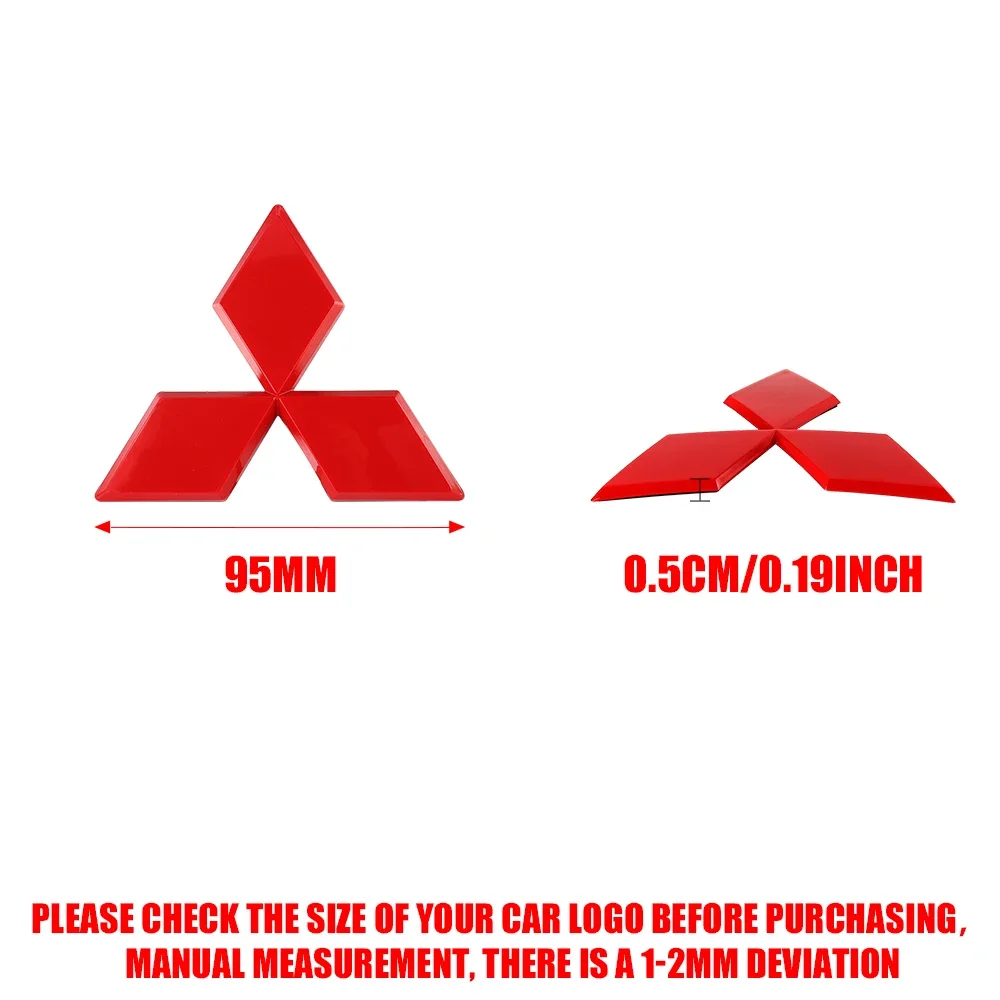 

1 шт., ABS автомобильный логотип, передняя решетка, задний багажник, эмблема, наклейка на руль для Mitsubishi Pajero Outlander XL Montero Lancer Triton