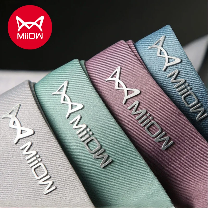 

3 шт., мужские хлопковые трусы-боксеры MiiOW