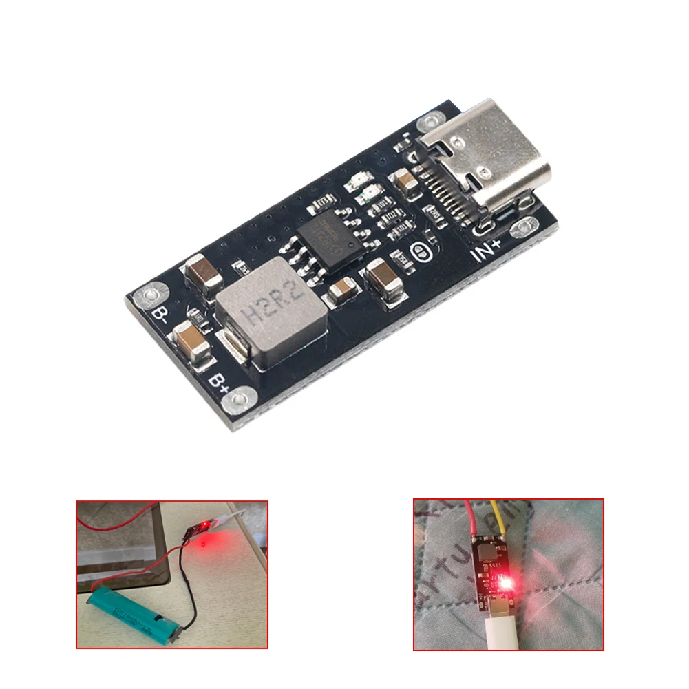 

IP2312 Type-C 3A Polymer Ternary Lithium Battery Quick Charging Board High Current Fast Charging CC/CV Module 5V To 4.2V